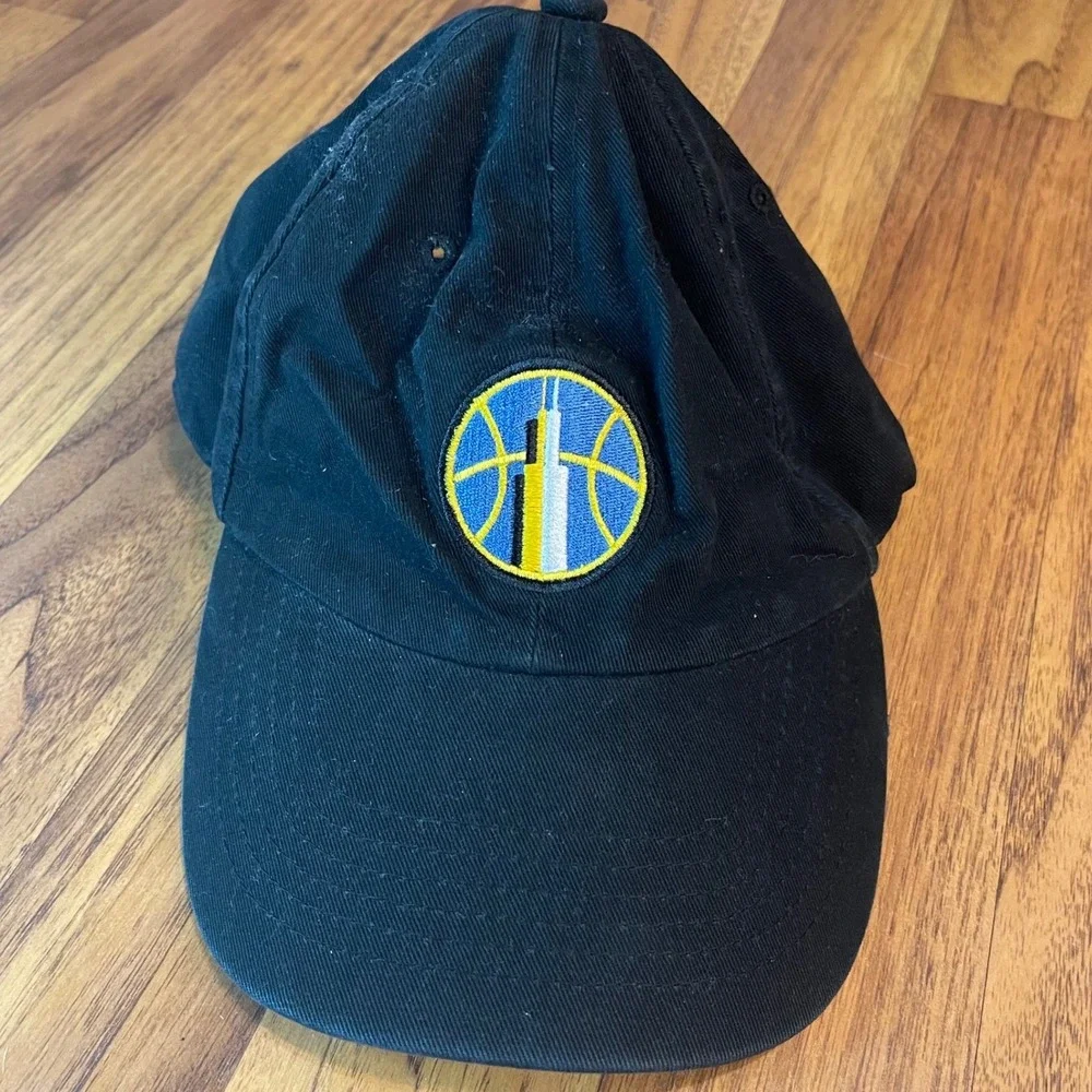 Apollo USA Chicago Sky WNBA Hat Black Basketball Adjustable Dad Cap One Size